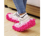 Dust Floor Cleaning Slipper Shoes Mop House Room Cleaner Detachable Shoe Cover-Coffee
