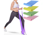 Yoga Pilates Stretch Strap Belt Training Fitness Resistance Band Gym Equipment-Blue - Blue