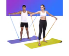 Yoga Pilates Stretch Strap Belt Training Fitness Resistance Band Gym Equipment-Purple - Purple