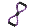 Resistance Bands Elastic Reusable Tear Resistant 8 Shape Latex Resistance Loop for Gym-Purple - Purple