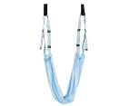 Stretch Band Adjustable High Stretchy Yoga Accessory Aerial Yoga Rope for Fitness -Blue - Blue