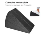 3Pcs Foot Calf Pads High Hardness Adjustable Non-slip Incline Boards Fitness Pedals Body Stretching Tool-Black - Black