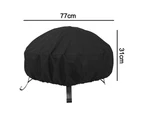 Waterproof BBQ Barbeque Grill Dust Cover Protection Outdoor Round Heavy Duty Gas Stove Cover UV BBQ Anti Dust