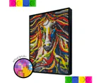 Diy Photobrick Mosaic Art - Fantasy Horse Colorful 2x3 Boards
