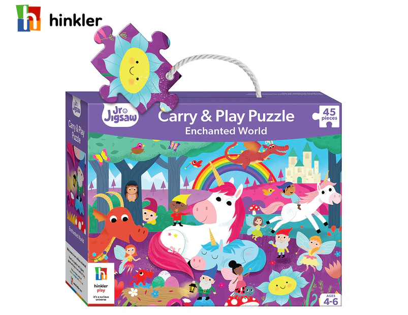 Hinkler Carry & Play Enchanted World 45-Piece Junior Jigsaw Puzzle