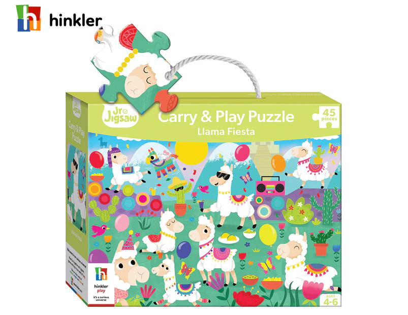 Hinkler Carry & Play Llama Fiesta 45-Piece Junior Jigsaw Puzzle