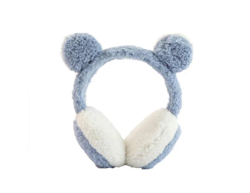 Women's winter warm cat earmuffs Cute cat earmuffs - Blue