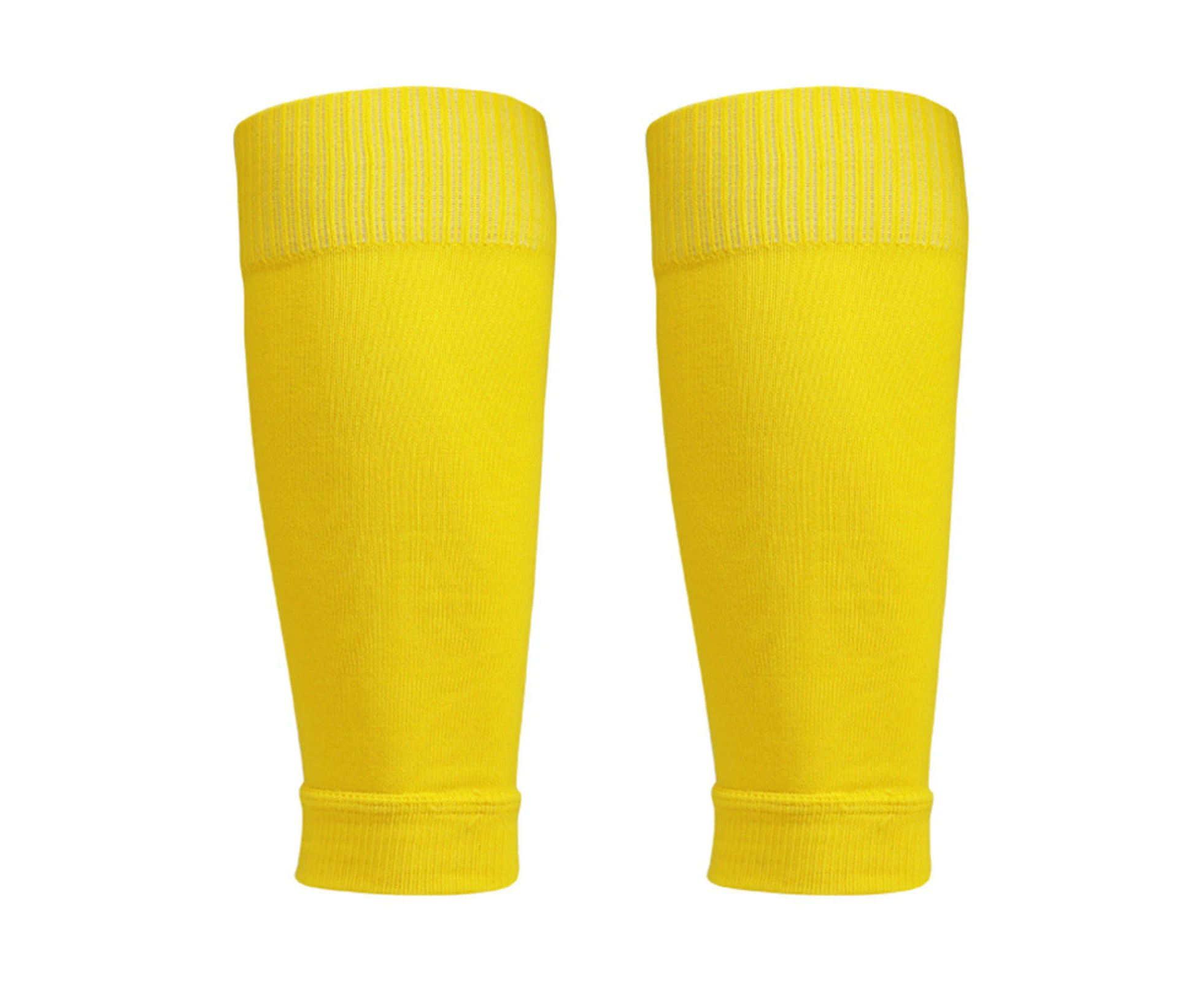 1 Pair Shin Protector Fits The Legs Protective Gear Compression Fitness Accessory Calf Protection Reusable Football Calf Sleeve Shinguard for Sports-Yellow - Yellow