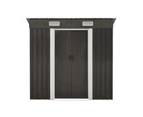 Livsip Garden Shed Outdoor Storage Sheds 1.94x1.21M Workshop Cabin Metal House