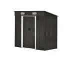 Livsip Garden Shed Outdoor Storage Sheds 1.94x1.21M Workshop Cabin Metal House