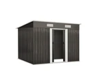 Livsip Garden Shed Outdoor Storage Sheds 2.38x1.31M Workshop Cabin Metal House