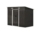 Livsip Garden Shed Outdoor Storage Sheds 2.38x1.31M Workshop Cabin Metal House