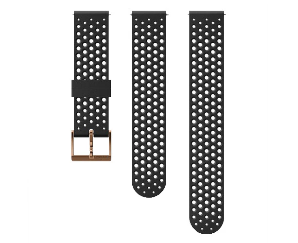 Suunto 20mm Athletic 1 Silicone Strap Black Copper S+M