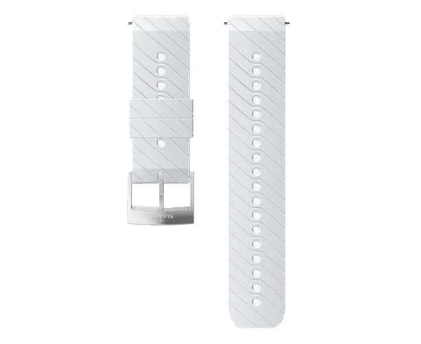 Suunto 24mm Athletic 3 Silicone Strap - White Steel M