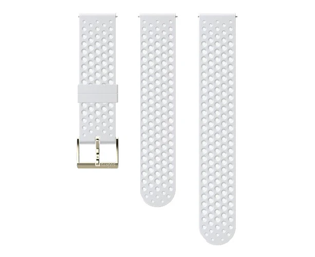 Suunto 20mm Athletic 1 Silicone Strap - White Gold S+M