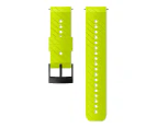 Suunto 24mm Athletic 3 Silicone Strap - Lime Steel M