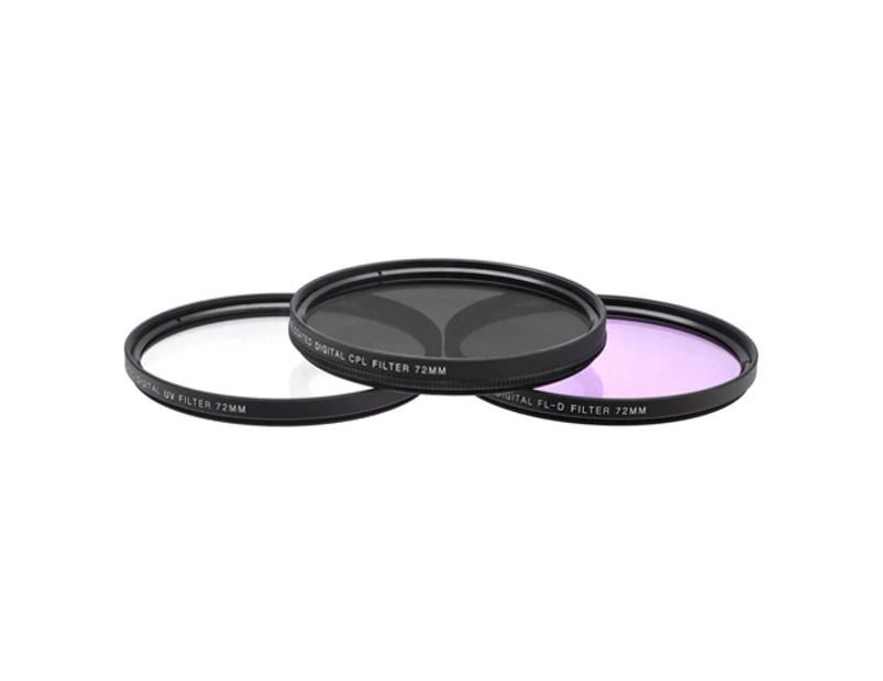 XIT XT72FLK 72mm HD 3 Piece Filter Kit