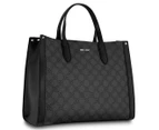 Nine West Candance Carryall Bag - Jet Black Logo