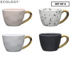 Set of 4 Ecology 60mL Speckle Espresso Mugs - Multi/Gold
