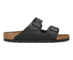 Birkenstock Arizona Natural Leather Upper Leather Insole Narrow Fit Sandals - Black