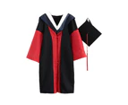 1 Set Graduation Uniform Anti-deformed Breathable Polyester Elegant Festive Academic Uniform for Unisex White