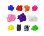 100Pcs 10cm Fluffy Plume Feather DIY Carnival Party Wedding Clothes Sewing Craft Green