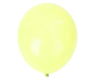 100Pcs/Bag Party Balloon Eye-catching Fashionable Visual Effect Colorful Exquisite Birthday Balloon for Home Yellow