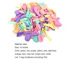 100Pcs/Bag Party Balloon Eye-catching Fashionable Visual Effect Colorful Exquisite Birthday Balloon for Home Mix Color