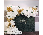 100Pcs/Set Balloon Garland Set Fashion Easy Install Emulsion Baby Shower Garland Arch Kit for Wedding Platinum
