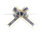 10Pcs Pullbows Attractive Wide Applications Cloth Wedding Car Gift Packing Pull Bow Ribbons for Party Grey