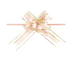 10Pcs Pullbows Attractive Wide Applications Cloth Wedding Car Gift Packing Pull Bow Ribbons for Party Champagne
