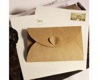 10Pcs Recycled Kraft Paper Letter Envelopes DIY Greeting Card Scrapbooking Gift