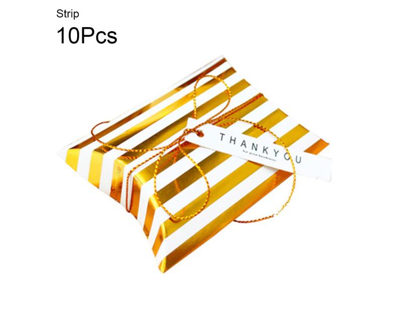 10Pcs Dots Stripes Food Cookies Boxes Birthday Party Xmas Gift Packaging Tool Strip