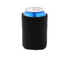 10Pcs Can Cooler Waterproof Cold Retaining Foam Bottle Protective Cooler for Home Black