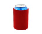 10Pcs Can Cooler Waterproof Cold Retaining Foam Bottle Protective Cooler for Home Red