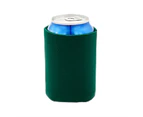 10Pcs Can Cooler Waterproof Cold Retaining Foam Bottle Protective Cooler for Home Green