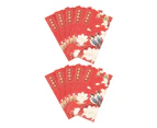 10Pcs Traditional Rectangle Lucky Money Bag Paper Visiting Relatives New Year Red Envelope for Special Occasions 4