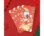 10Pcs Traditional Rectangle Lucky Money Bag Paper Visiting Relatives New Year Red Envelope for Special Occasions 2