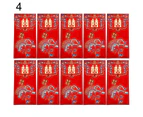 10Pcs/Bag Exquisite Money Envelope Perfect Gifts Paper Faux Pearl Tassel Red Lucky Pocket for Festival 4