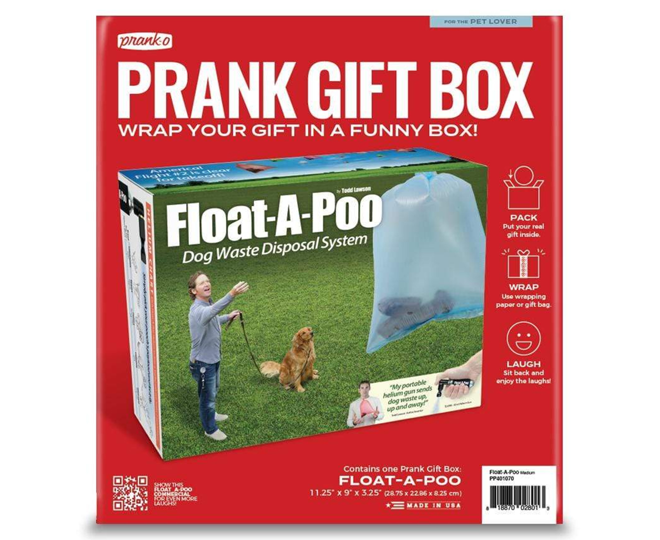 Prank Pack, Hide-A-Poo Prank Gift Box, Wrap Your Real Present in a Funny  Authentic Prank-O Gag Present Box