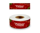 120Pcs Christmas Labels Self-adhesive Decorative Multi-patterns Bright Color Classic Element Packaging Stickers for Christmas B
