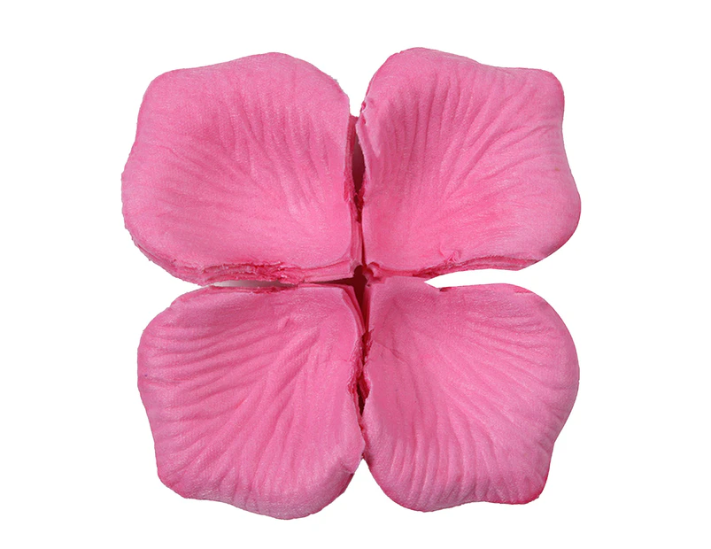 1200Pcs/12 Bag Attractive Artificial Rose Petal Wide Application Non Woven Fabric Realistic DIY Fake Flower Petal for Wedding Dark Pink