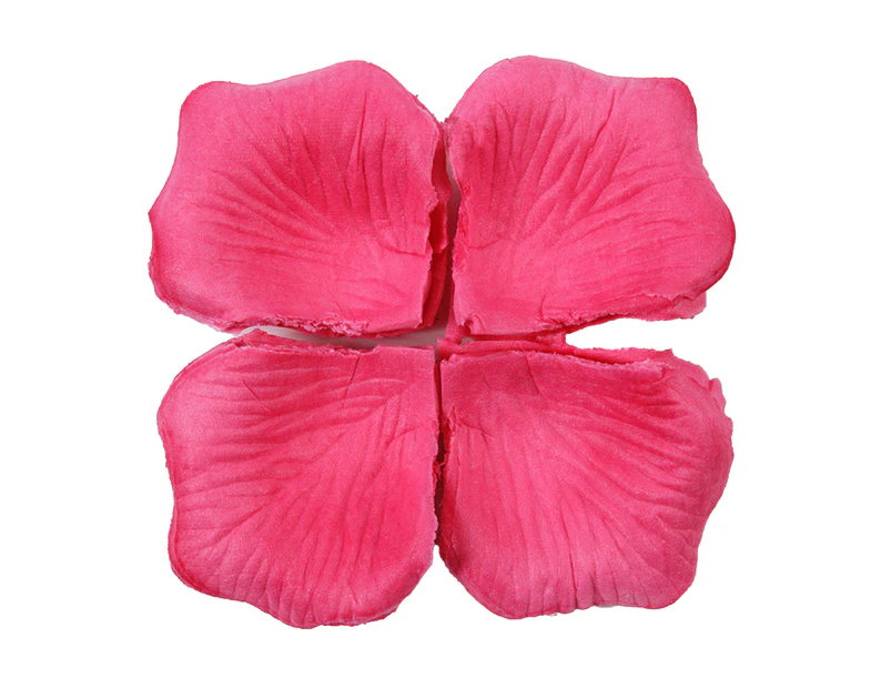 1200Pcs/12 Bag Attractive Artificial Rose Petal Wide Application Non Woven Fabric Realistic DIY Fake Flower Petal for Wedding Rose Red