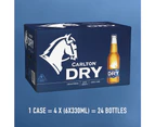 Carlton Dry Beer Case 24 x 330mL Bottle