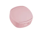 Orthodontic Retainer Box Good Sealing Breathable with Mirror Retainer Case Dental Mouthguard Case Holder for Adult-Pink