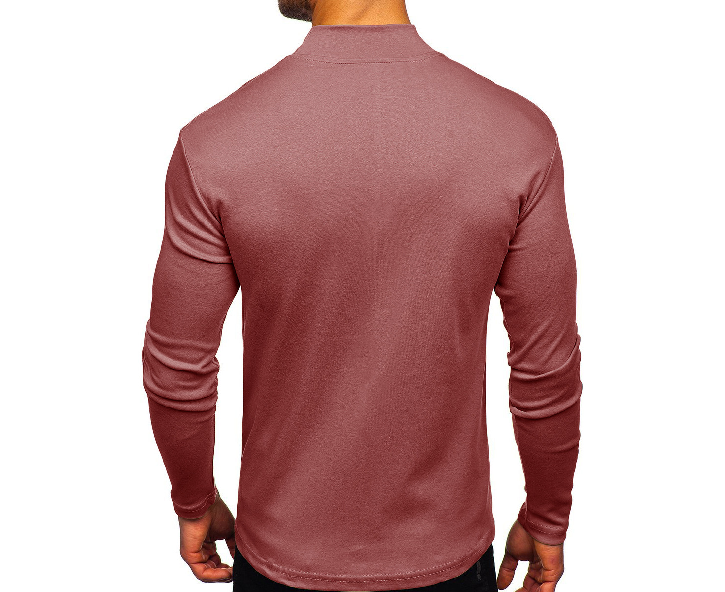 Bonivenshion Men's Compression Shirt Long Sleeve Tops Workout Shirt  Baselayer Top for Men Undershirts for Men Sports Gym Shirts - Red