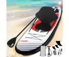 Weisshorn Stand Up Paddle Board 11ft Inflatable SUP Surfboard Paddleboard Kayak Surf Black