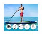 Weisshorn Stand Up Paddle Board 11ft Inflatable SUP Surfboard Paddleboard Kayak Surf Yellow