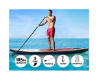 Weisshorn Stand Up Paddle Board 11ft Inflatable SUP Surfboard Paddleboard Kayak Surf Black