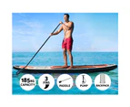 Weisshorn Stand Up Paddle Board 11ft Inflatable SUP Surfboard Paddleboard Kayak Surf Red